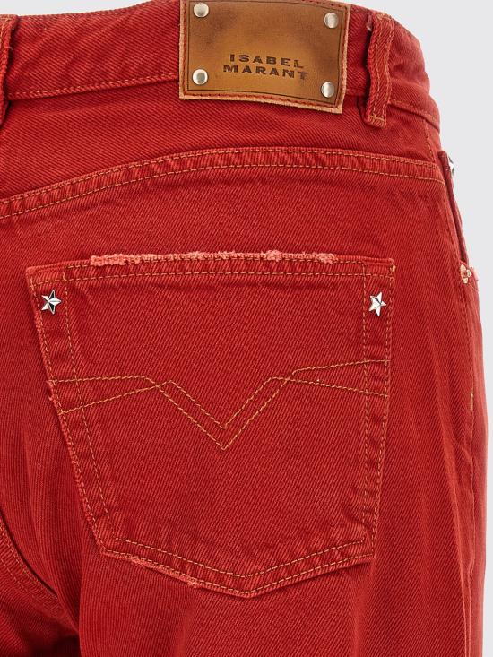 26FW 이자벨마랑 다야 빈티지 이펙트 데님 진 PA0800FAD4H01I 70RD Red - ISABEL MARANT
