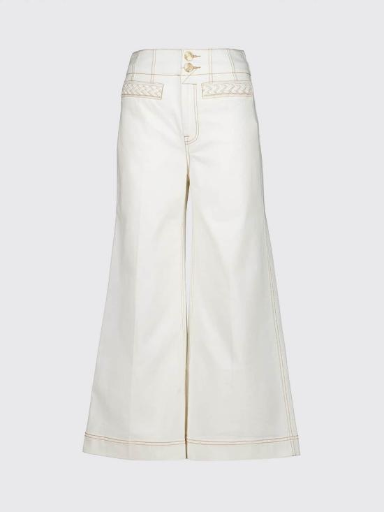 26FW 짐머만 데님 팬츠 7168PSS264 VICR Yellow Cream - ZIMMERMANN