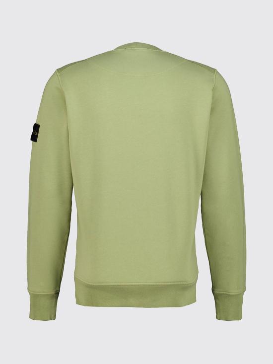 26FW 스톤 아일랜드 오가닉 코튼 플리스 레귤러 핏 크루넥 스웨트셔츠 6100060S0051 V005N Grass Green - STONE ISLAND
