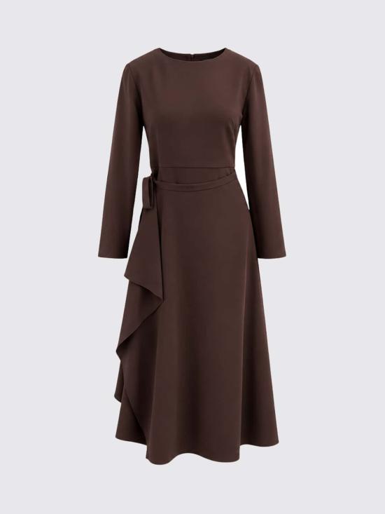 26FW 리비아나 콘티 롱 원피스 L6WQ27 U850 Coffee - LIVIANA CONTI