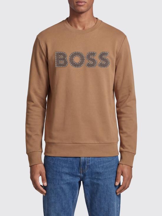 26FW 보스 긴팔 티셔츠 50565651 260 Brown