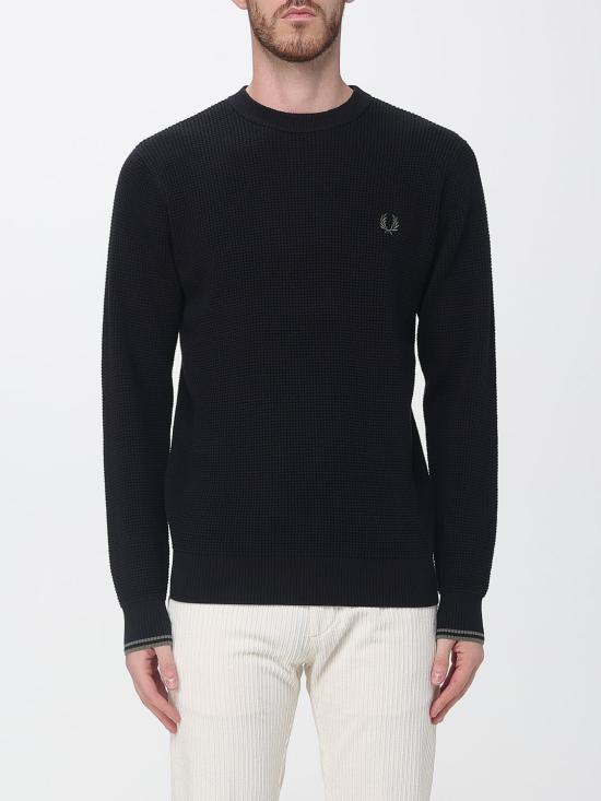 26FW 프레드페리 긴팔 티셔츠 FPK650759 198 Black