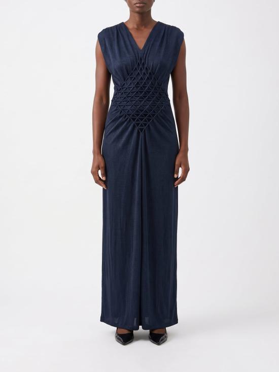 26FW 조르지오 아르마니 롱 원피스 GW003680AF24786 UB094 Navy