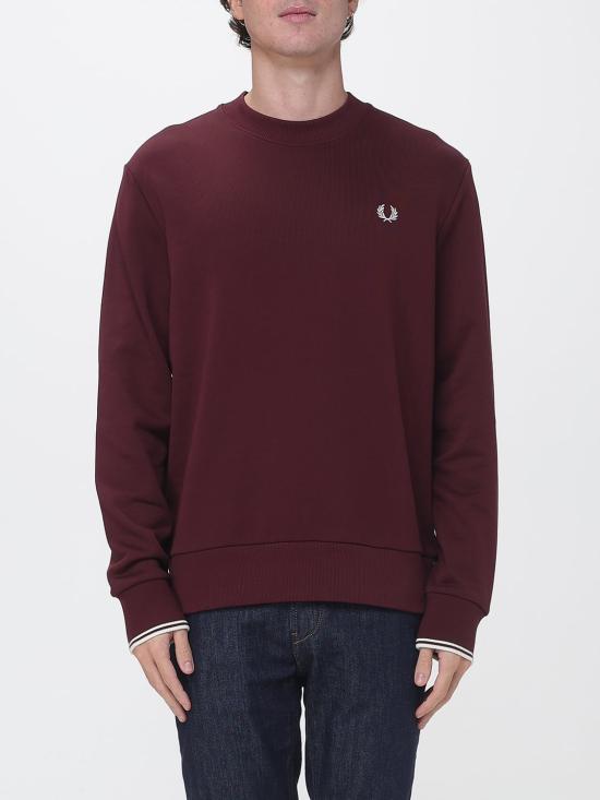 26FW 프레드페리 긴팔 티셔츠 FPM753559 64A Burgundy