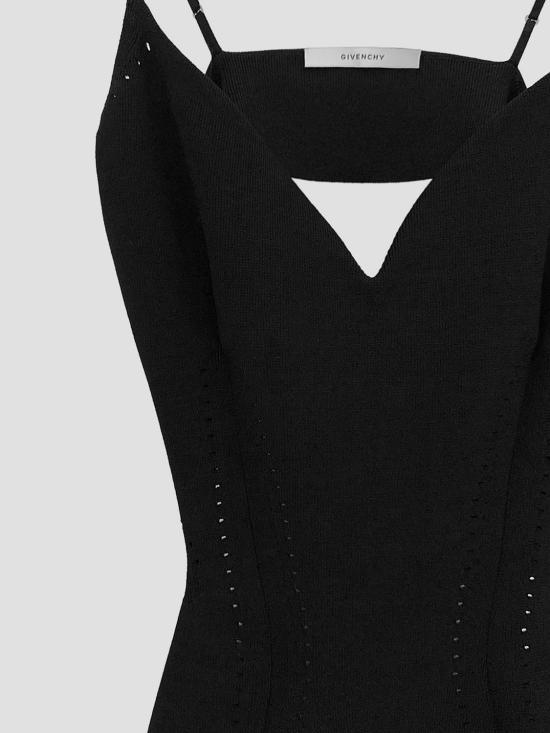 26FW 지방시 롱 원피스 BW23104ZTH 001 Black - GIVENCHY