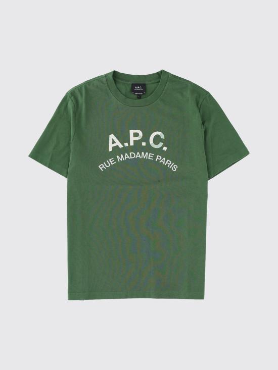 26FW 아페쎄 반팔 티셔츠 COHBUH26594 KAF Green - A.P.C.
