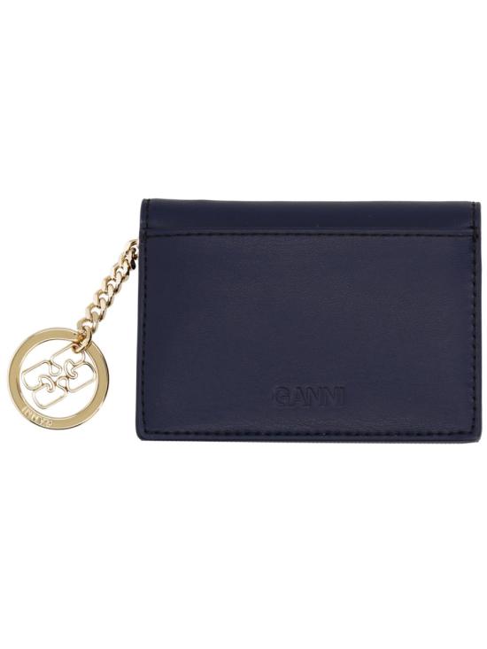 26SS 가니 부 플랩 카드 홀더 B3010131 096 BLACK - GANNI