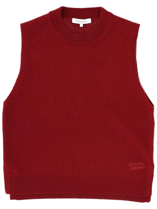 25FW 메종키츠네 베스트 PW00608KT1171 0143 BORDEAUX