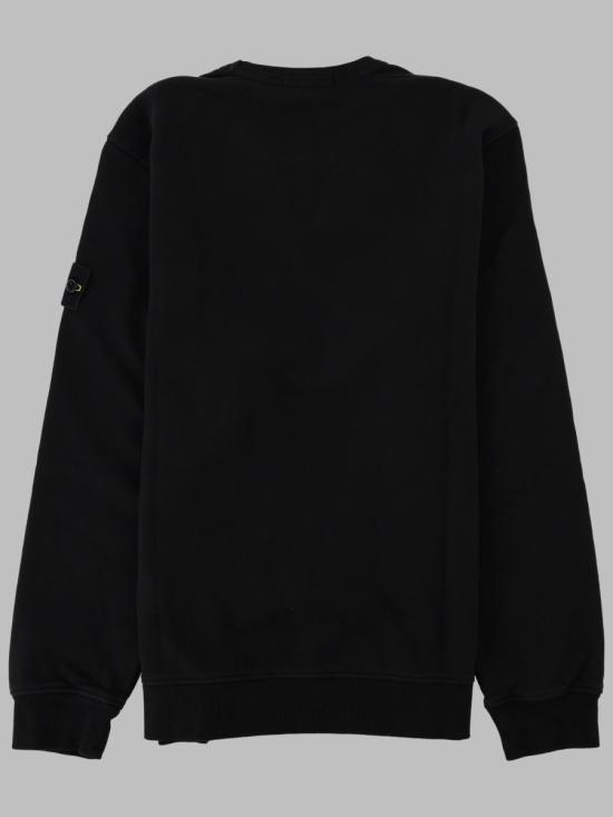 26FW 스톤 아일랜드 60120 코튼 플리스 스웨트셔츠 L2S156100049 S0A20V0029 BLACK - STONE ISLAND