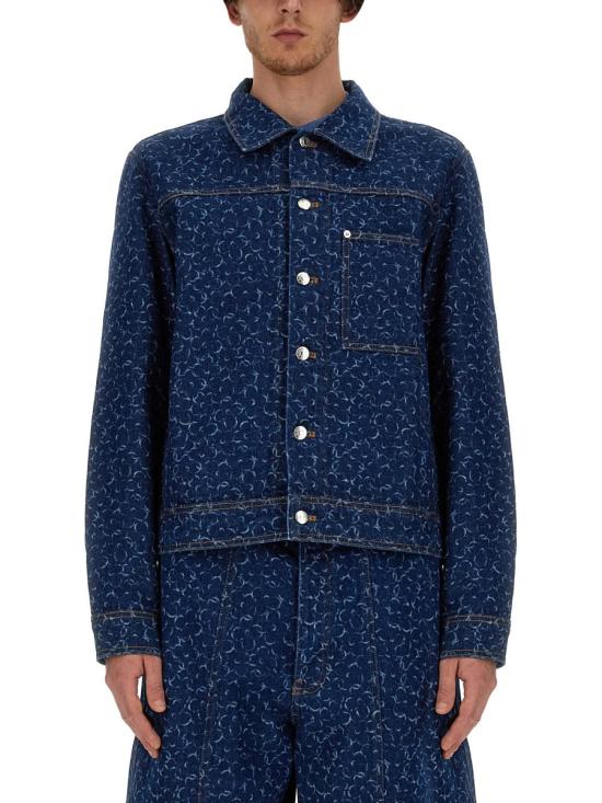  메종키츠네 자켓 MM02112WW5024 O010 BLUE - MAISON KITSUNE