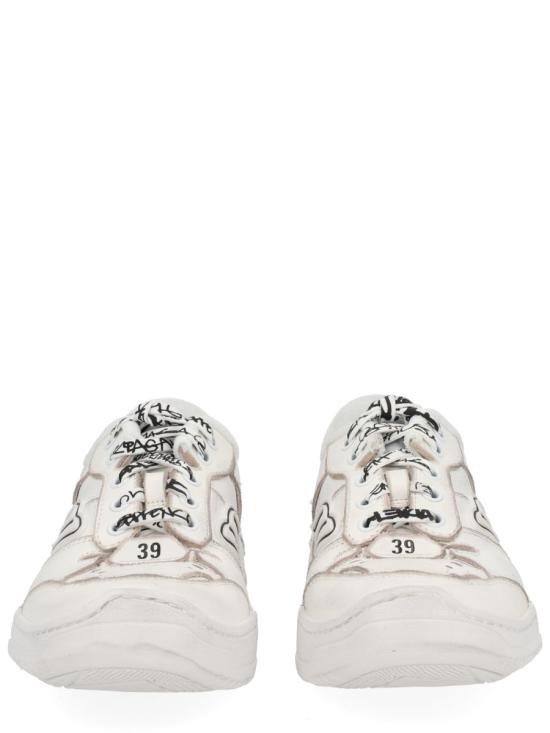 25FW 발렌시아가 햄튼스 미디움 원 아웃 스니커즈 841763 WCURS9000 WHITE