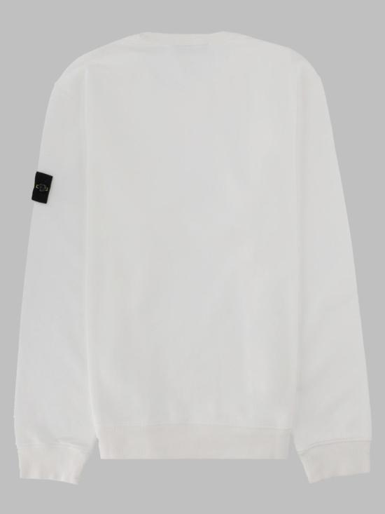 26FW 스톤 아일랜드 60120 코튼 플리스 스웨트셔츠 L2S156100049 S0A20V0001 WHITE - STONE ISLAND