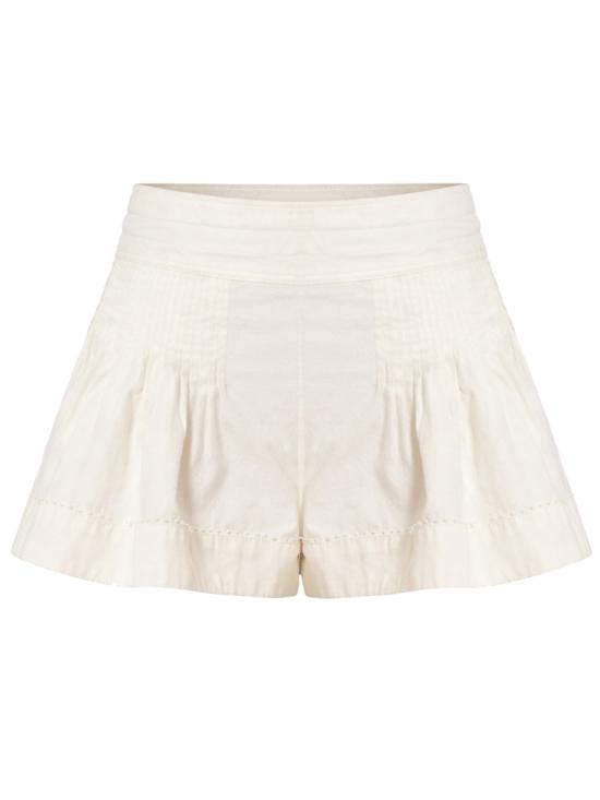 26SS 이자벨마랑 CYBILA 시빌라 플리츠 쇼츠 SH0260FA D1I02I20WH WHITE