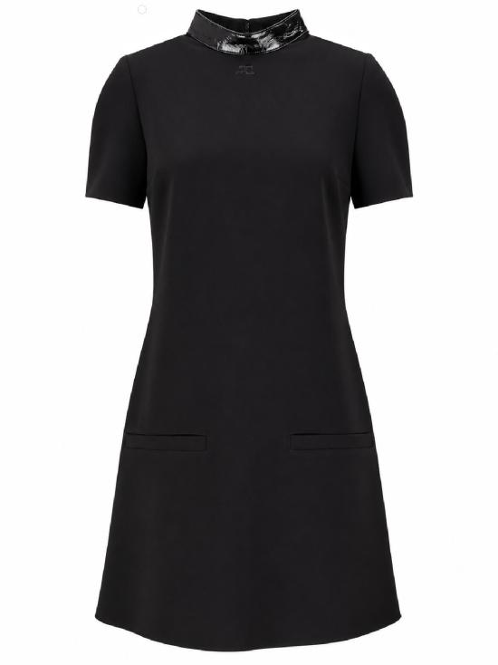26FW 쿠레쥬 미디 원피스 326CR092OPL0159 9999 BLACK
