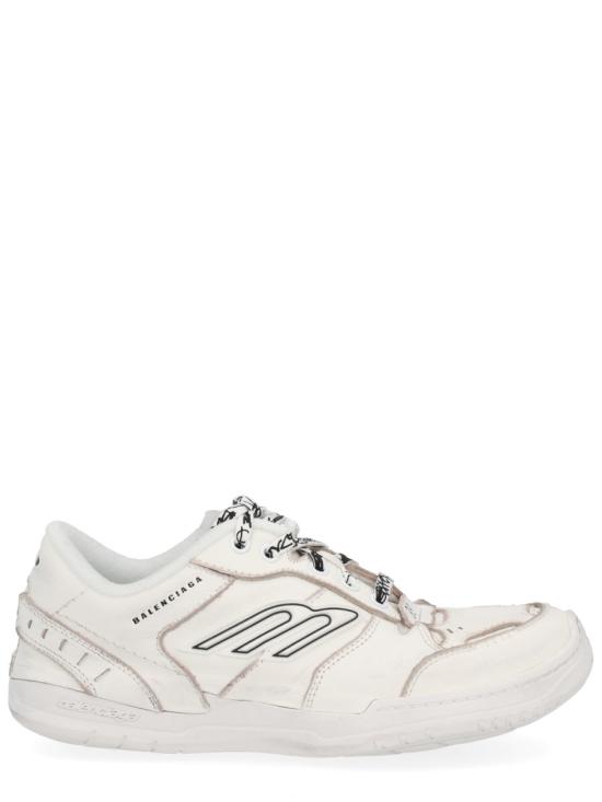 25FW 발렌시아가 햄튼스 미디움 원 아웃 스니커즈 841763 WCURS9000 WHITE - BALENCIAGA