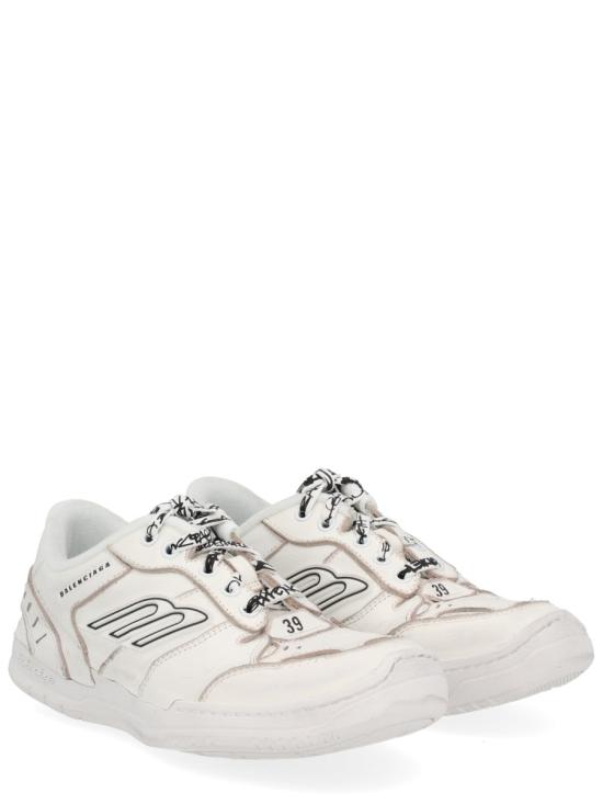 25FW 발렌시아가 햄튼스 미디움 원 아웃 스니커즈 841763 WCURS9000 WHITE - BALENCIAGA