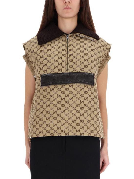 25FW 구찌 봄버 파카 베스트 블레이저 823751 Z8B1K2580 BEIGE - GUCCI