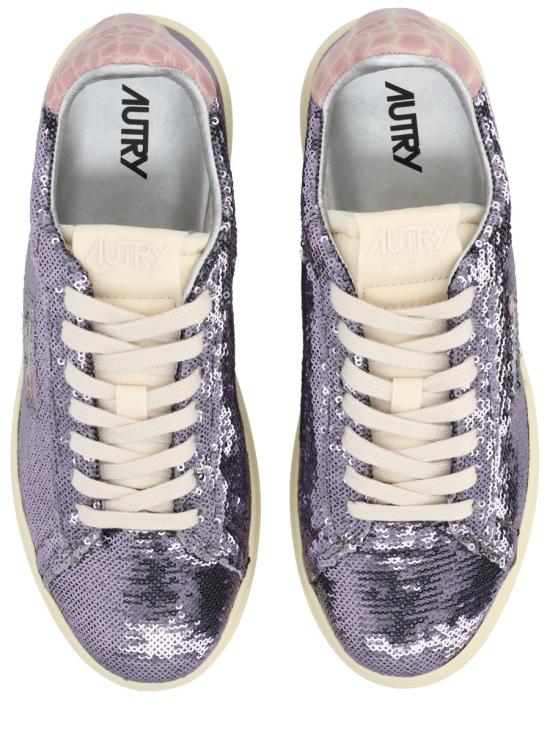 25FW 오트리 달라스 로우 고트스킨 스니커즈 ADLW TI02 PURPLE - AUTRY