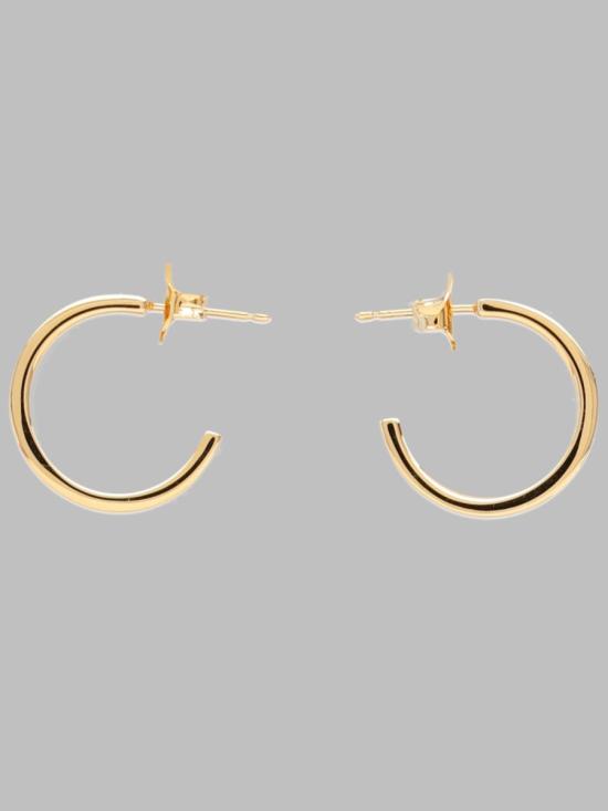 26FW MM6 메종마르지엘라 미니멀 로고 이어링 SM7VG0056 P9375950 GOLD - MM6 MAISON MARGIELA