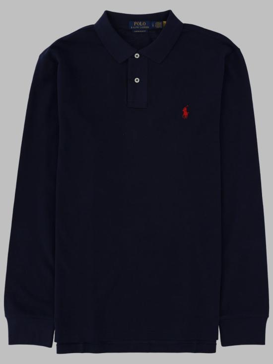 26FW 폴로 랄프로렌 클래식 핏 코튼 폴로 셔츠 710680790 046NEWPORTNAVY C3870 BLUE