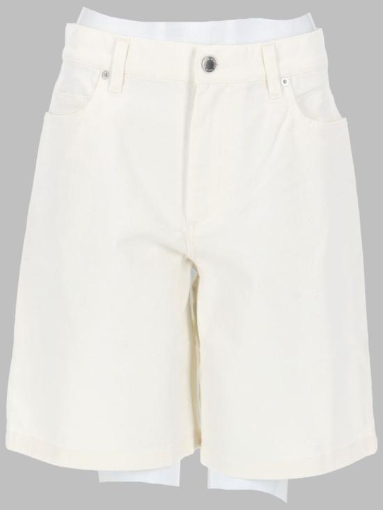26SS 메종키츠네 데님 숏팬츠 QW01401WD4024 0443 WHITE