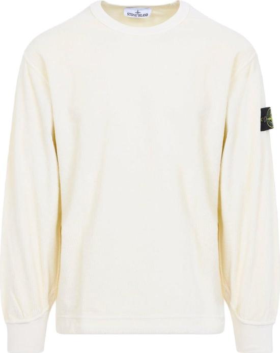  스톤 아일랜드 저지 코듀로이 컴포트핏 크루넥 스웨트셔츠 L2S156100030S0444V0093IVORY DIVERS