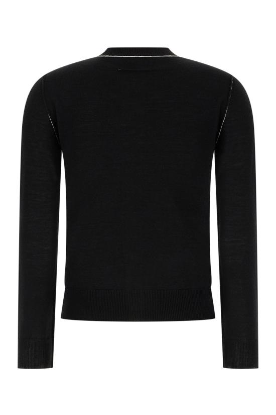 26FW MM6 메종마르지엘라 버튼 프론트 울 블렌드 니트 가디건 S52HP0044M13037 900 BLACK - MM6 MAISON MARGIELA