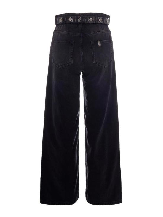26FW 리우조 스트레이트 팬츠 UF6186D037087526 BLACK - LIU JO