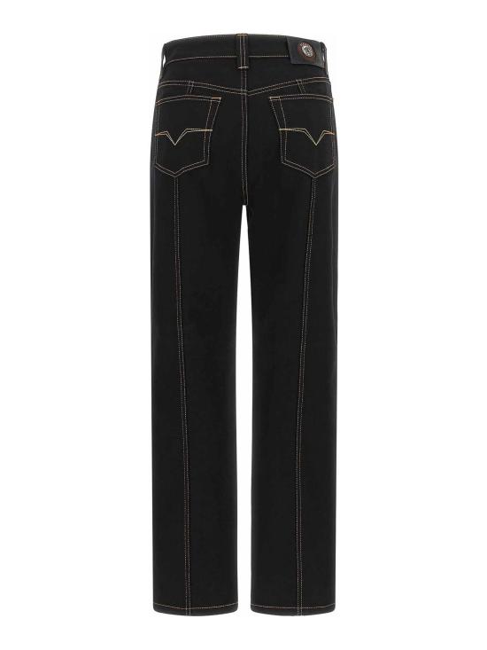26FW 베르사체 스트레이트 팬츠 10267501A187781D040 BLACK - VERSACE
