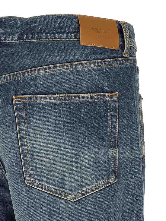 26FW 생로랑 스트레이트 팬츠 795478Y09XK4338 BLUE - SAINT LAURENT
