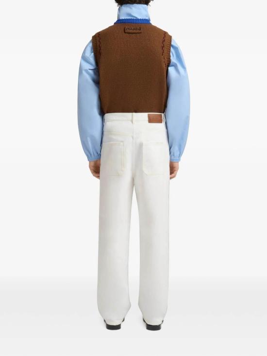 26FW 마르니 스트레이트 팬츠 PUJU0135A0USCZ4200W03 WHITE - MARNI