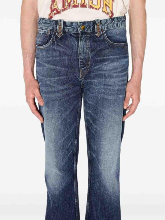 26FW 아미시 스트레이트 팬츠 AMU162CT253300GRINGOC0999 BLUE - AMISH