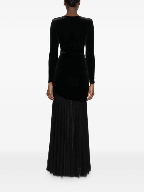 26FW 키아라보니 롱 원피스 ABLJANINAILVELVBS37 BLACK - CHIARA BONI