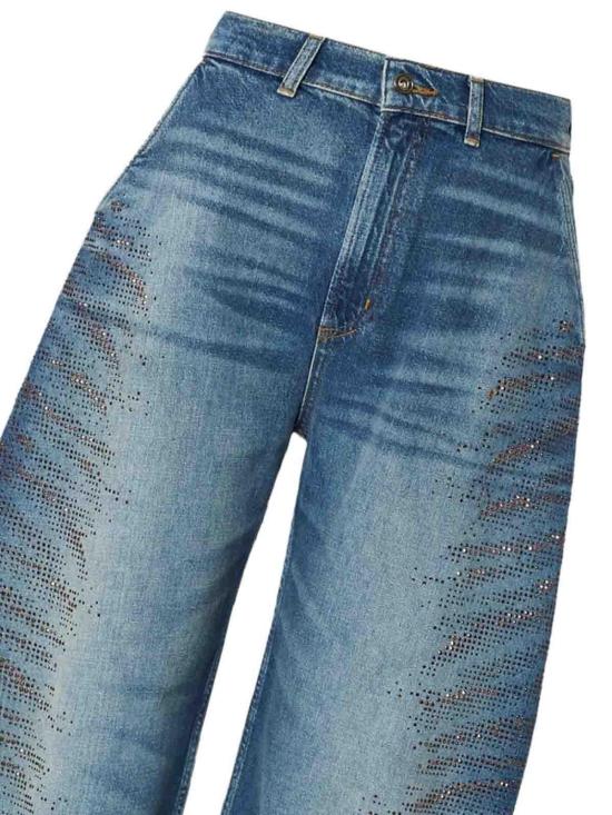 26FW 리우조 스트레이트 팬츠 UF6213D485479109 BLUE - LIU JO