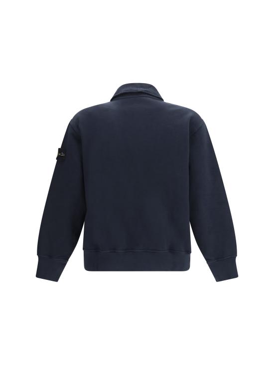  스톤 아일랜드 튜블라 코튼 플리스 폴로 스웨트셔츠 L2S156100054S0458 - STONE ISLAND