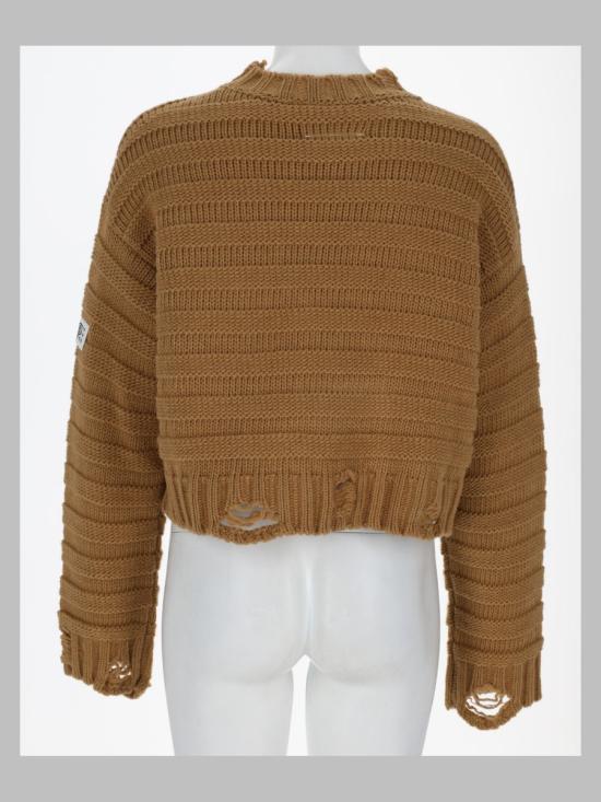 26FW MM6 메종마르지엘라 스웨터 S52HL0031 M13040156 BEIGE - MM6 MAISON MARGIELA