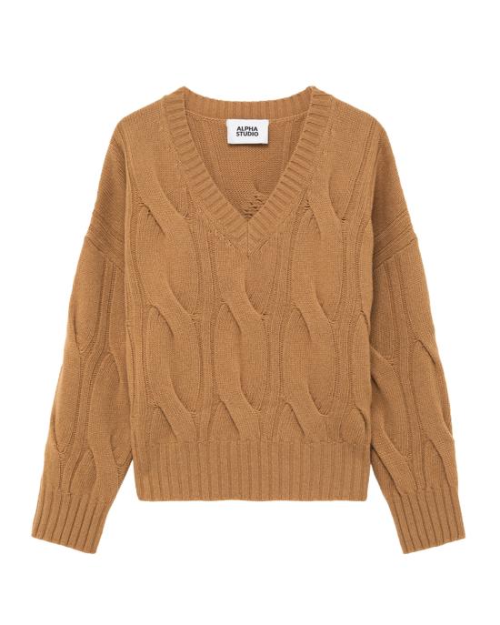 26FW 알파스튜디오 스웨터 8191A CAMEL