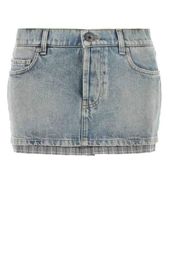 27SS 미우미우 스커트 GWD362SOOO60FR F0076 Light Blue