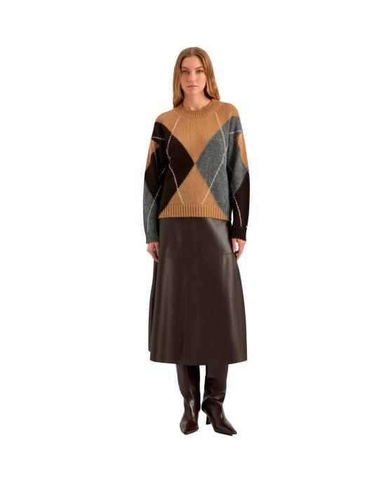 26FW 알파스튜디오 스웨터 8550C BROWN - ALPHA STUDIO