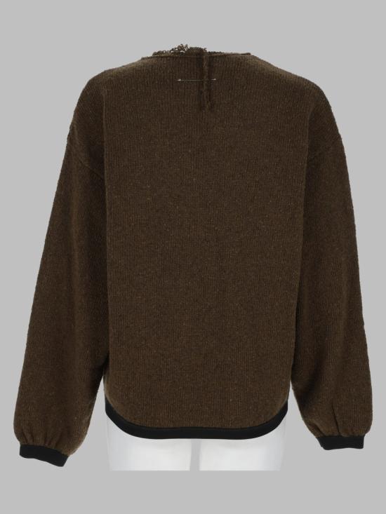 26FW MM6 메종마르지엘라 스웨터 S52HL0062 M13283727S BROWN - MM6 MAISON MARGIELA
