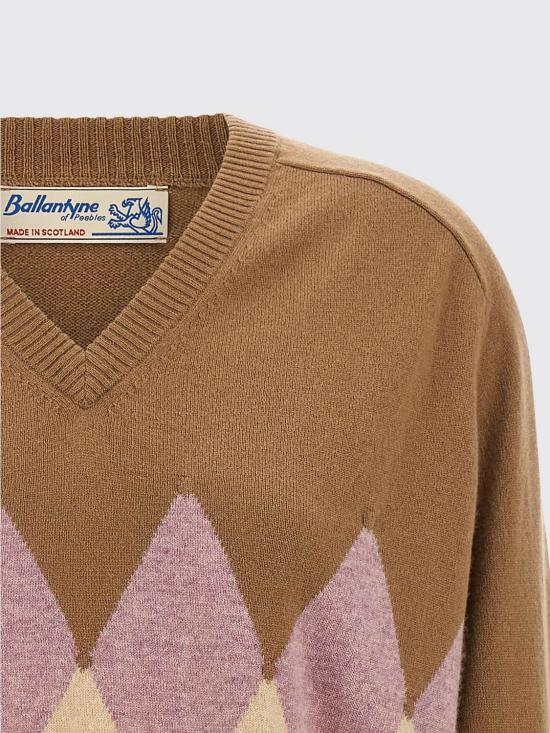 26FW 발렌타인 스웨터 B1P91512KA8 94043 Beige - BALLANTYNE