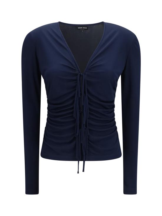 26FW 조르지오 아르마니 스웨터 GW004489AF30215 NAVY - GIORGIO ARMANI
