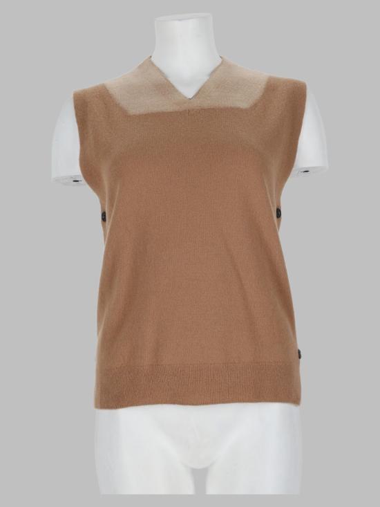 26FW 마르지엘라 투 톤 버진 울 베스트 S51TH0096 M13304131F BROWN