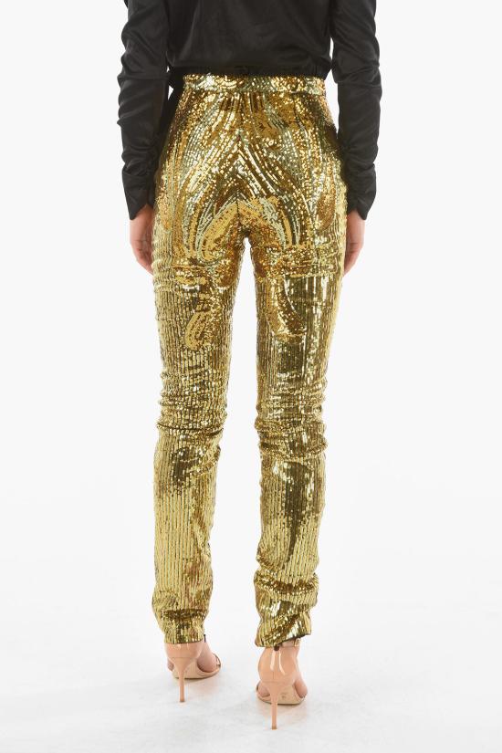  필립 플레인 스트레이트 팬츠 S19C WRT0629 PTE003N 94 Gold - PHILIPP PLEIN