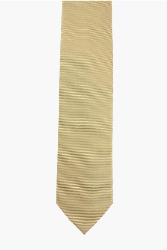  에르메네질도제냐 넥타이 1L8 Z2D02T YE1 Yellow - ERMENEGILDO ZEGNA