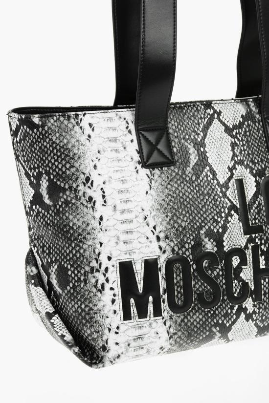  모스키노 토트백 JC4364PP0EKI0954 Black White - MOSCHINO