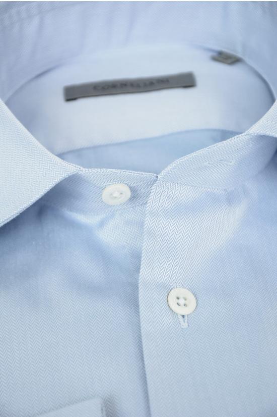  꼬르넬리아니 긴팔 셔츠 82P100 8811204 009 Light blue - CORNELIANI