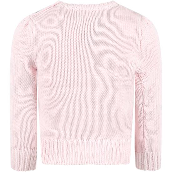 25FW [키즈] 랄프 로렌 캐시미어 니트 668609003 PINK - RALPH LAUREN