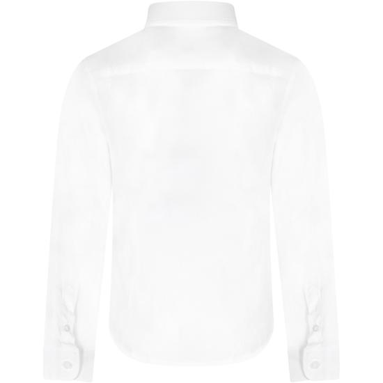 25FW [키즈] 엠포리오 아르마니 셔츠 8N4CJ0 1N06Z 0100 WHITE - EMPORIO ARMANI