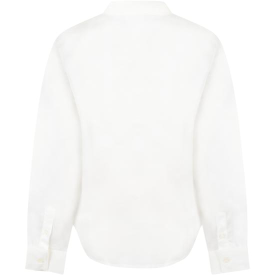  [키즈] 엠포리오 아르마니 셔츠 3L4CJ3 4N6GZ 0101 WHITE - EMPORIO ARMANI